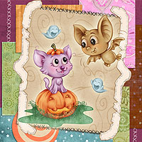 Too Cute to Spook - Digital Stamp