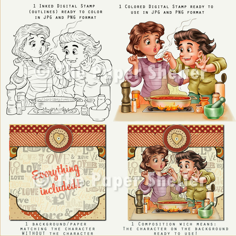 Trust me, it's Delicious! - Digital Stamp - Click Image to Close