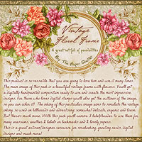 Vintage Floral Frame - Click Image to Close