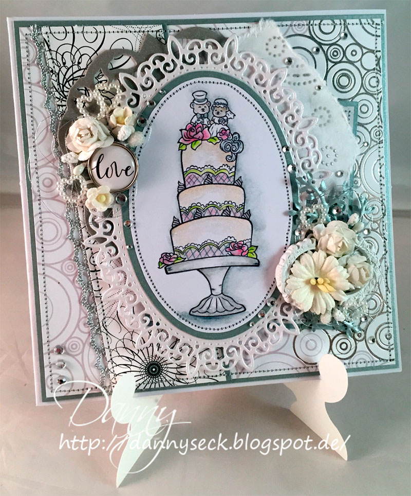 Wedding Cake - Digital Stamp - Click Image to Close