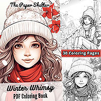 Winter Whimsy - Digital Coloring Book