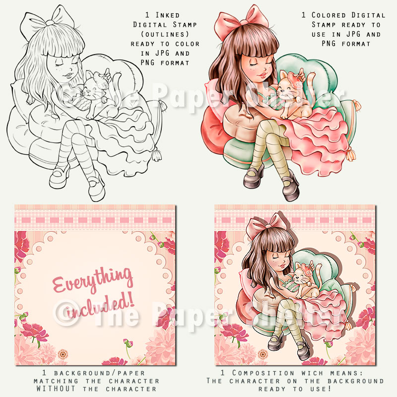 Wrapped in Cotton Wool - Digital Stamp - Click Image to Close