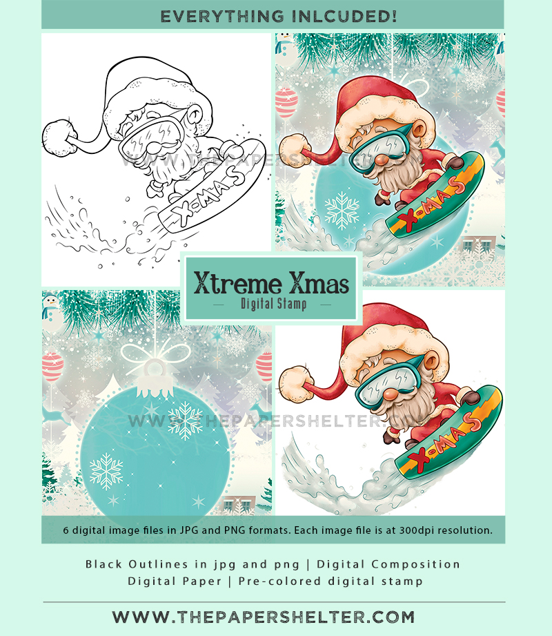 Xtreme Xmas! - Digital Stamp - Click Image to Close