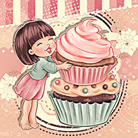 You're My Cuppy Cake - Digital Stamp