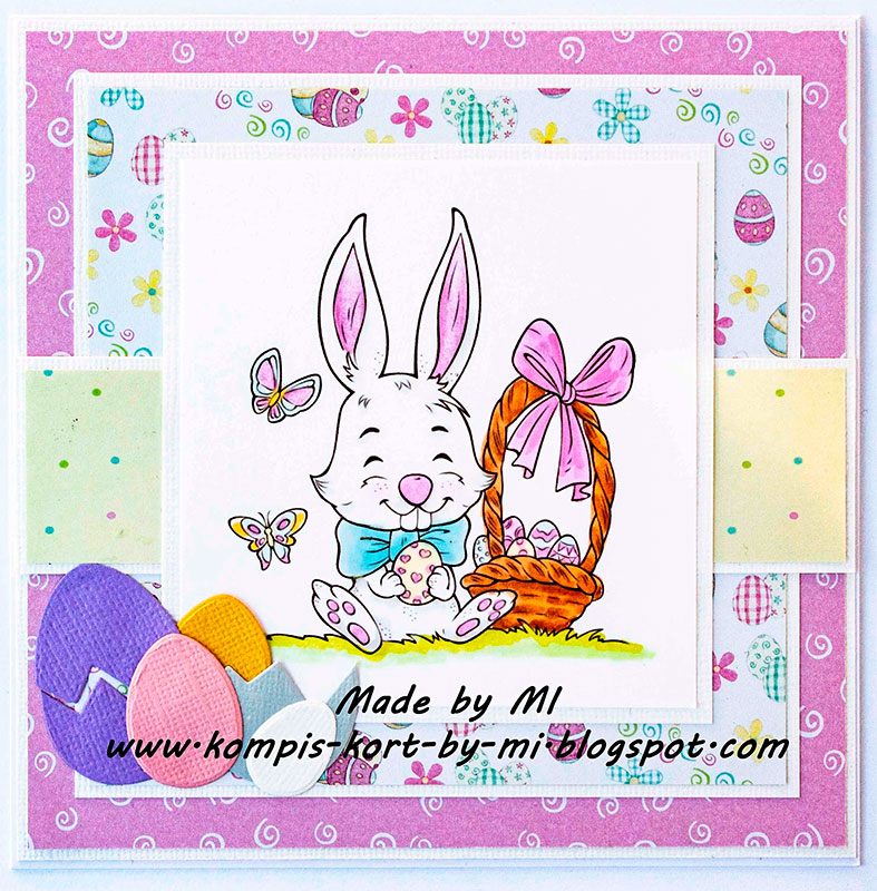 Adorable Easter Bunny - Digital Stamp - Click Image to Close