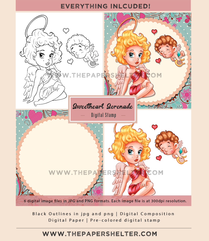 Sweetheart Serenade - Digital Stamp - Click Image to Close