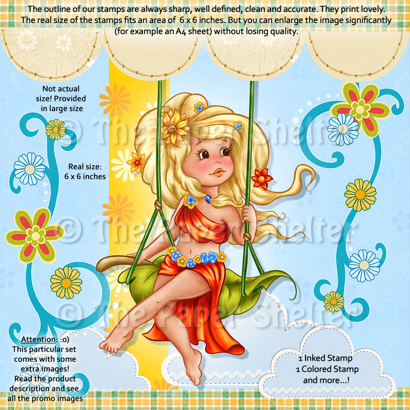 Spring Swing II - Digital Stamp - Click Image to Close