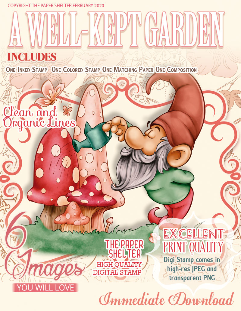 A Well-kept Garden - Digital Stamp - Click Image to Close