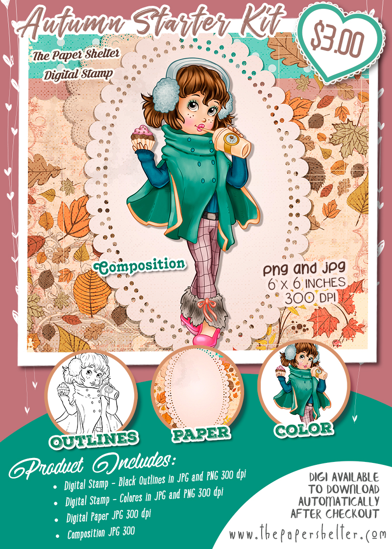 Autumn Starter Kit - Digital Stamp - Click Image to Close