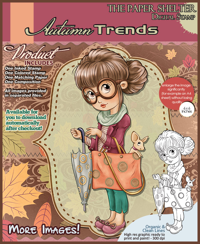 Autumn Trends - Digital Stamp - Click Image to Close