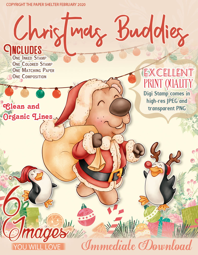 Christmas Buddies - Digital Stamp - Click Image to Close