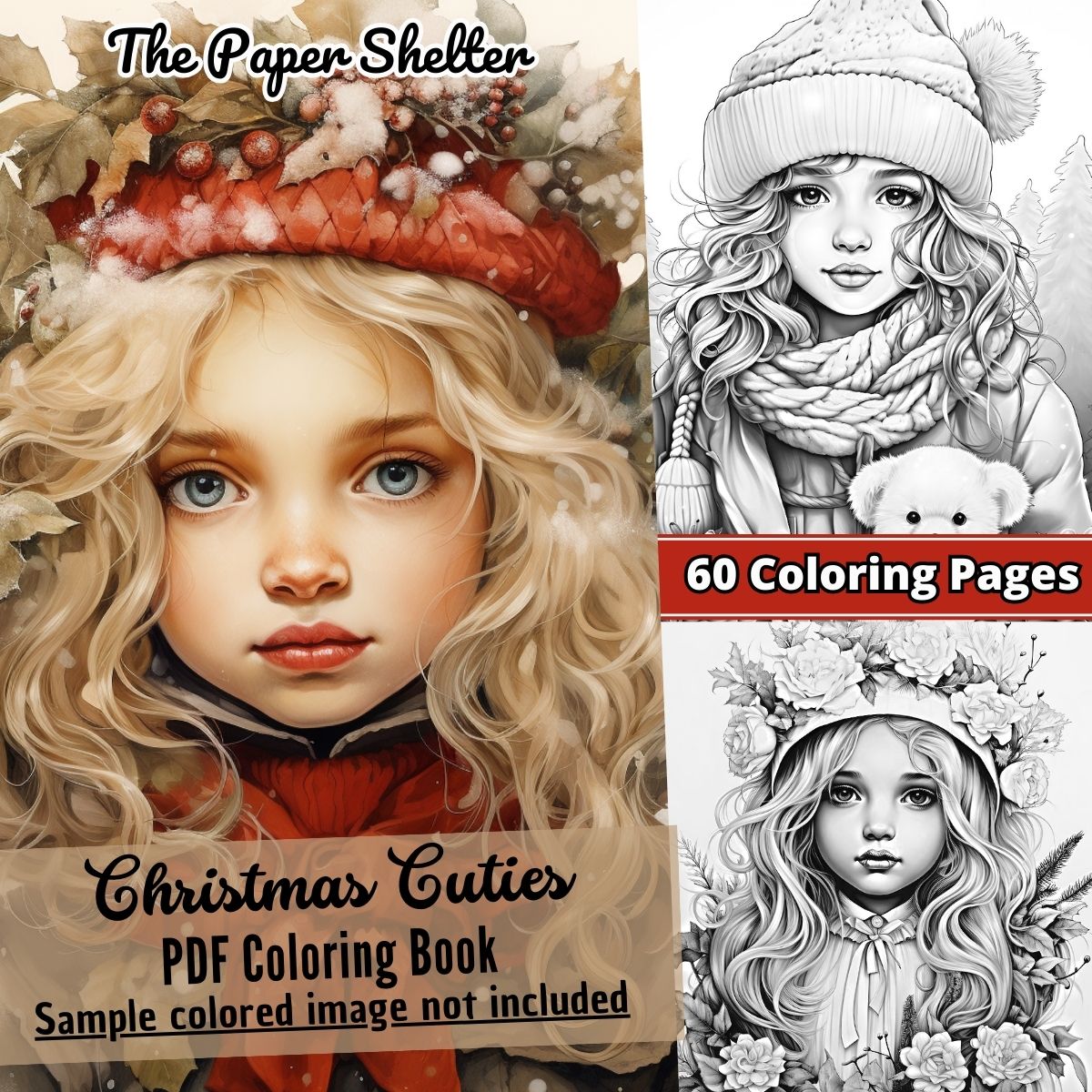 Christmas Cuties - Digital Coloring Book - Click Image to Close