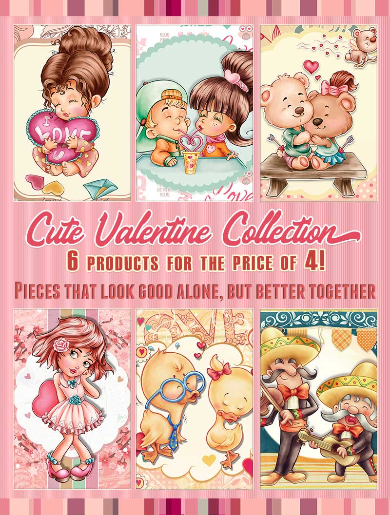 Cute Valentine Collection- 6 products for the price of 4 - Click Image to Close