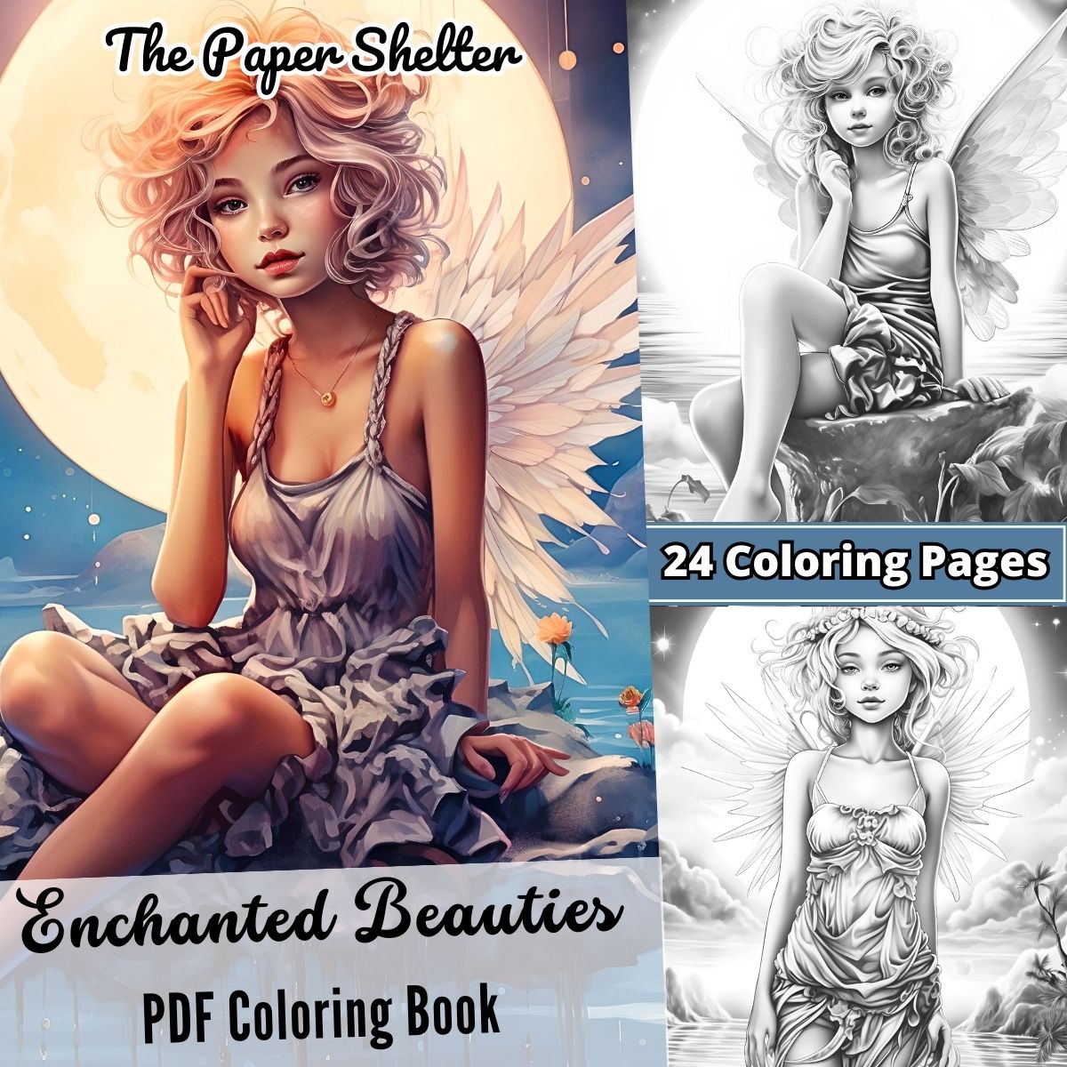 Enchanted Beauties - Digital Coloring Book - Click Image to Close