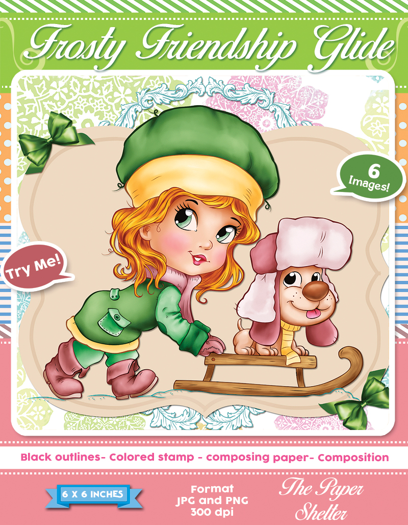 Frosty Friendship Glide - Digital Stamp - Click Image to Close