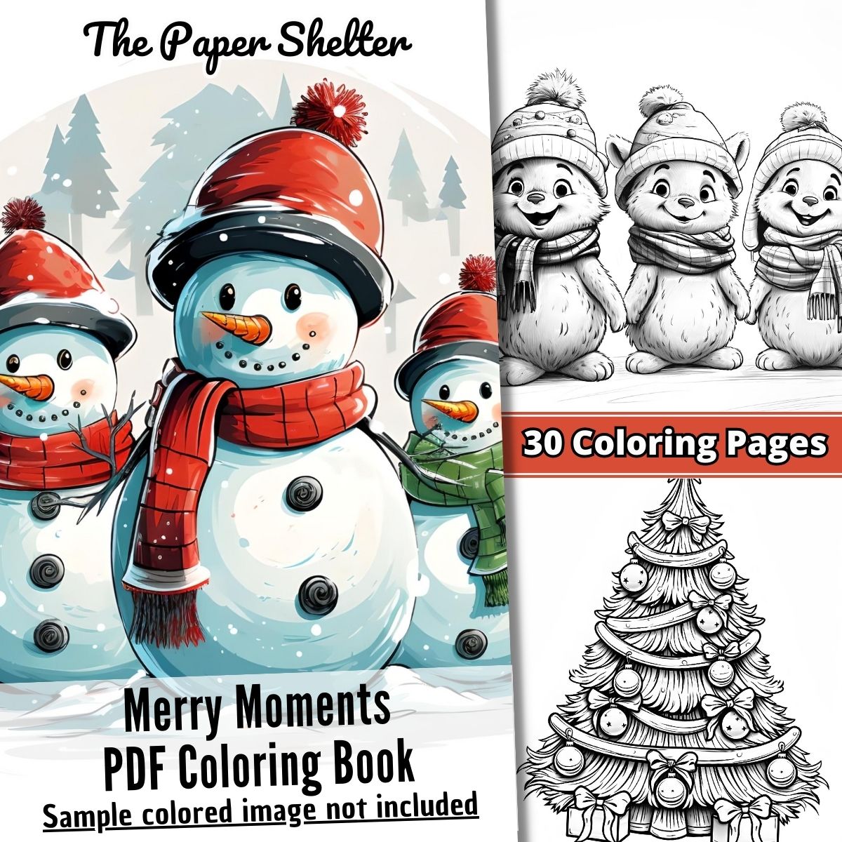 Merry Moments - Digital Coloring Book - Click Image to Close