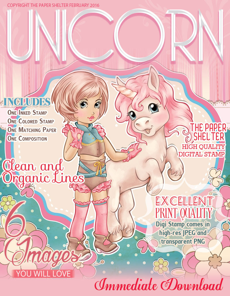 My Unicorn - Digital Stamp - Click Image to Close