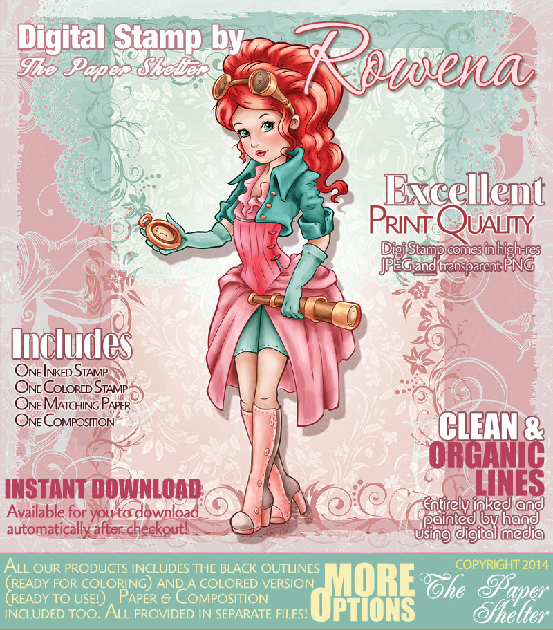 Rowena - Digital Stamp - Click Image to Close