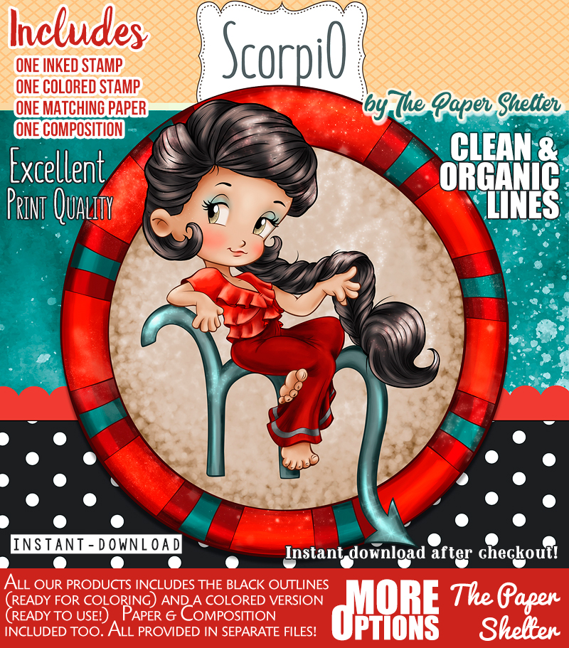 Scorpio - Digital Stamp - Click Image to Close