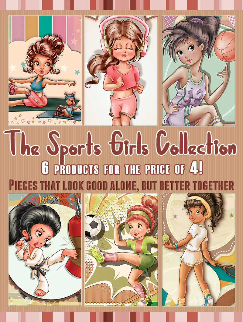 The Sports Girls Collection - 6 products for the price of 4 - Click Image to Close