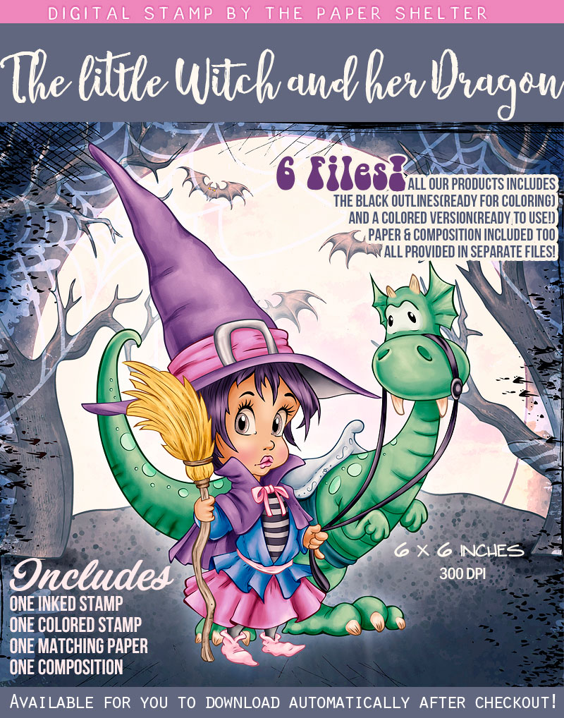 The little Witch and her Dragon - Click Image to Close