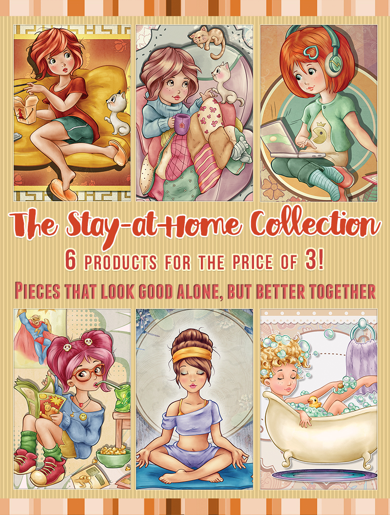 The Stay at Home Collection - 6 digis for the price of 3 - Click Image to Close