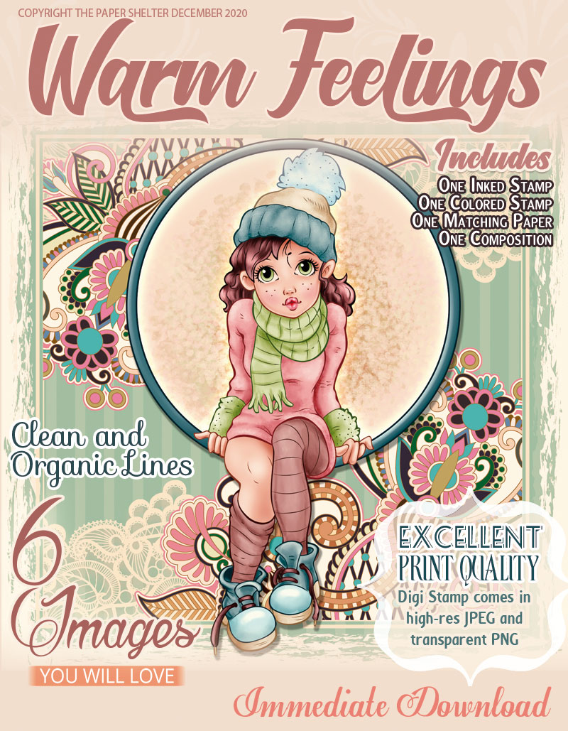 Warm Feelings - Digital Stamp - Click Image to Close