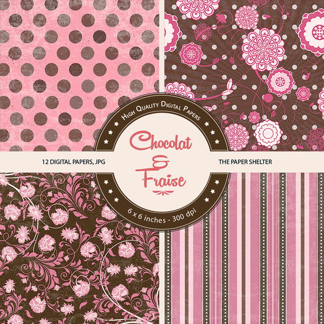 Chocolat & Fraise - Paper Pack