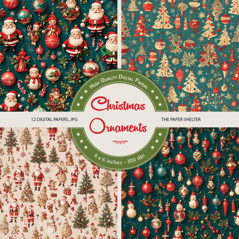 Christmas Ornaments - Paper Pack