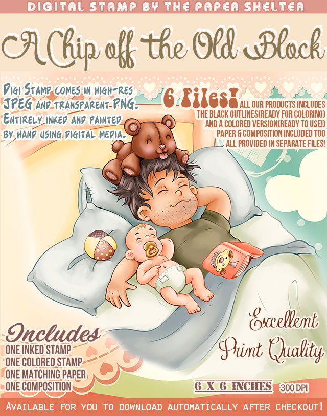A Chip off the old Block - Digital Stamp