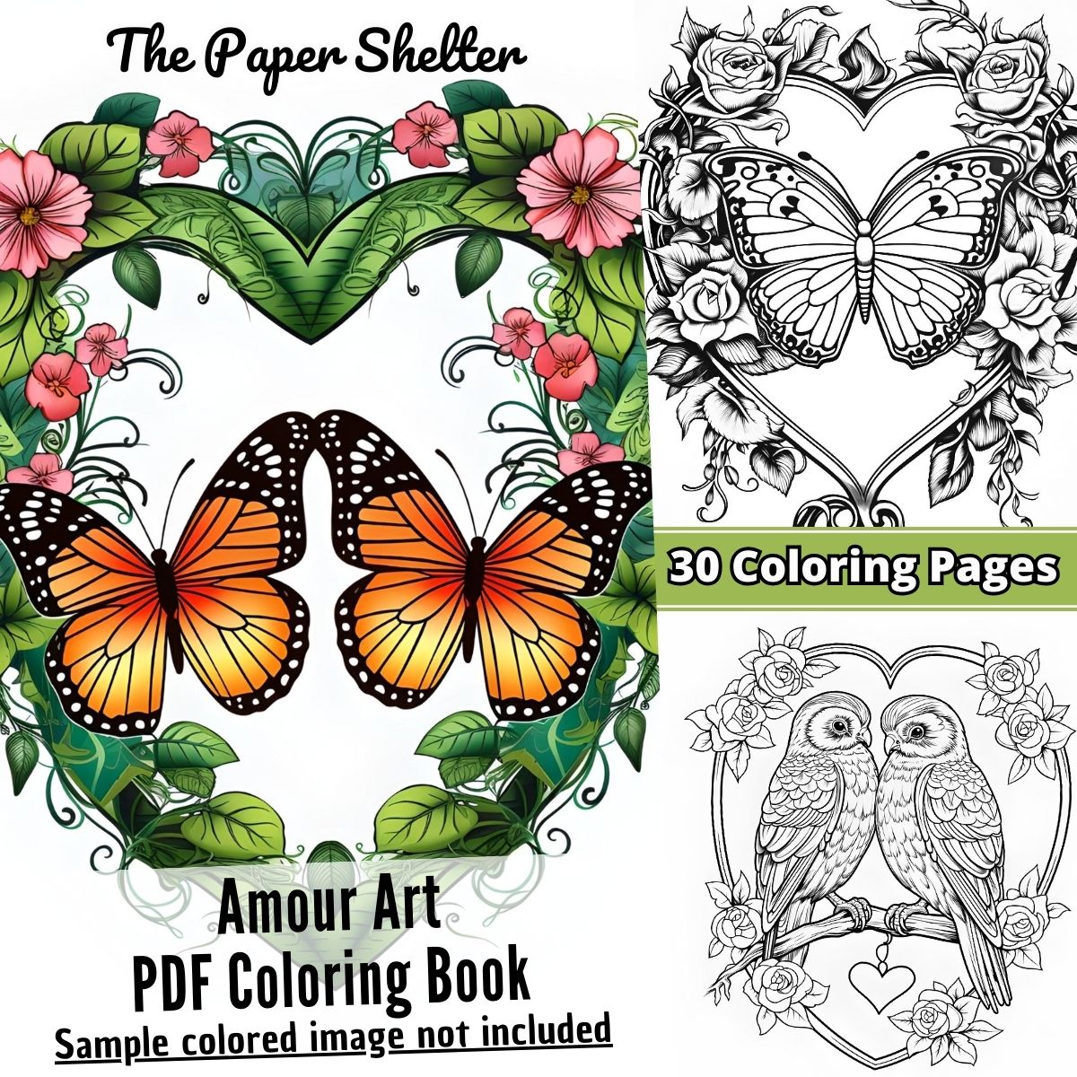 Amour Art - Digital Coloring Book