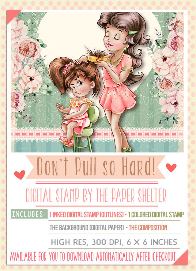 Don't Pull So Hard! - Digital Stamp