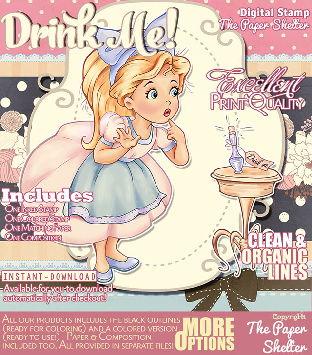Drink Me! - Digital Stamp