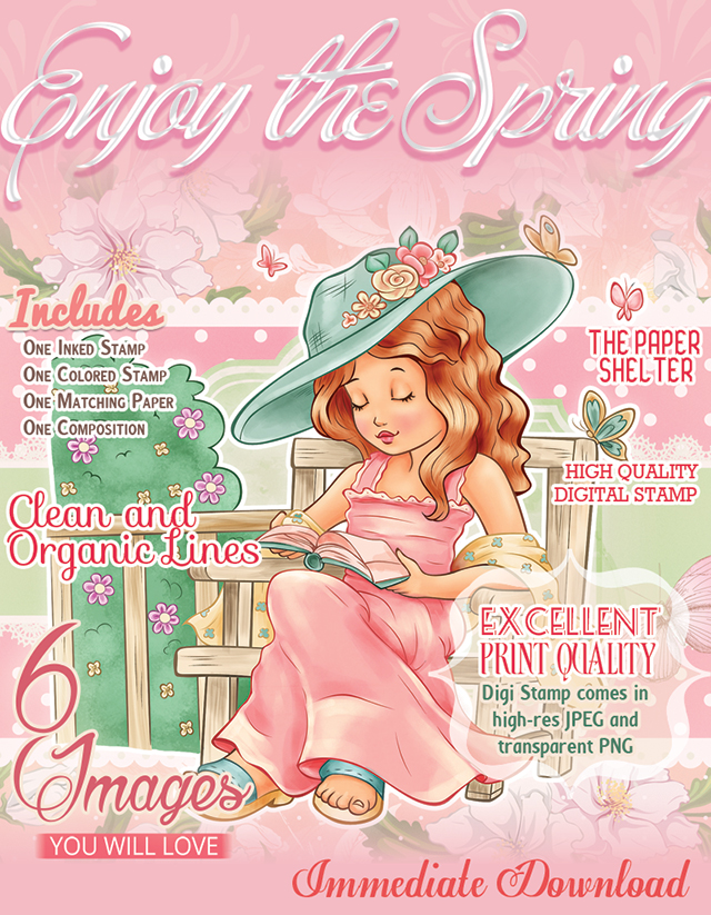 Enjoy the Spring - Digital Stamps