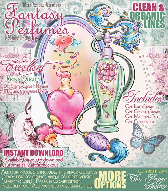 Fantasy Perfumes - Digital Stamp