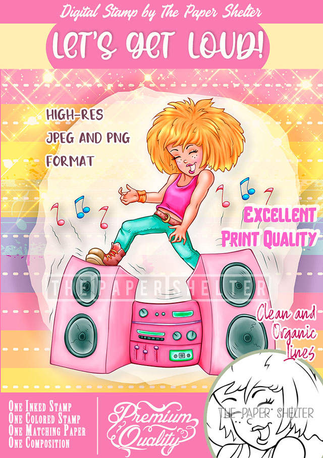 Let's get Loud! - Digital Stamp