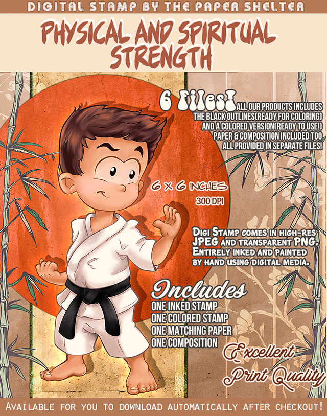 Physical and Spiritual Strength - Digital Stamp