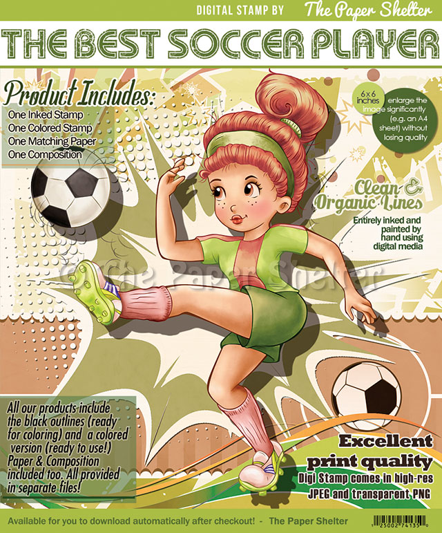 The Best Soccer Player - Digital Stamp