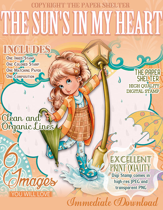 The Sun's In My Heart - Digital Stamp