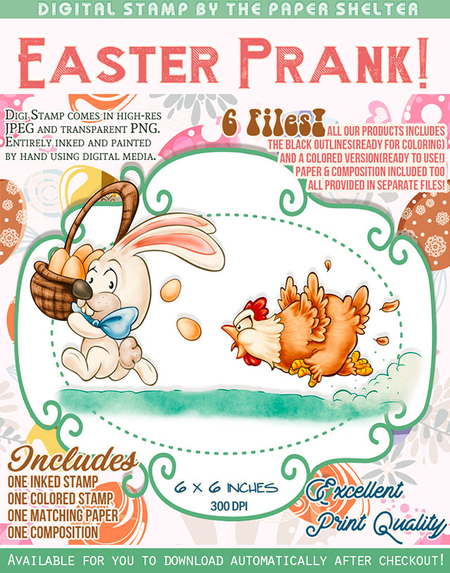 Easter Prank - Digital Stamp