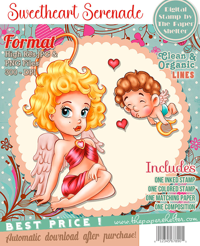 Sweetheart Serenade - Digital Stamp